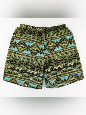 Patagonia Mens Small Baggies Shorts Longs 7" Inseam Relaxed Fit Lined Swim Tiki